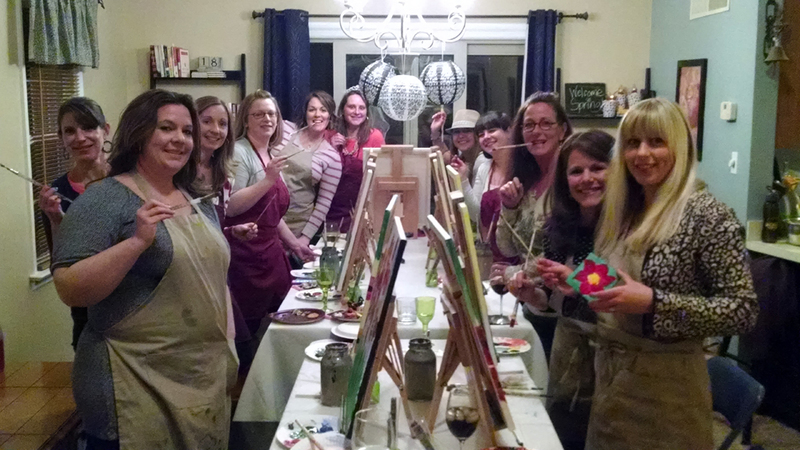 Sip and Paint Party at Home